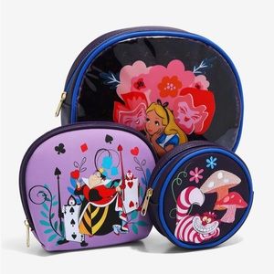 Disney Alice in Wonderland Floral Cosmetic Bag Set